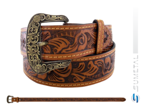 Cinto Country Floral Caramelo Destacado CT0057