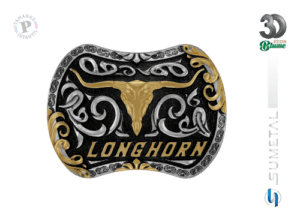 14460FJ ND Fivela Country Infantil Longhorn