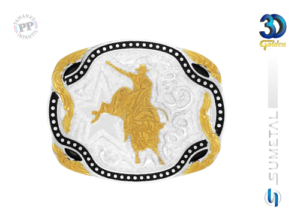 Fivela Country Infantil Touro Bull Rider 12503F PD