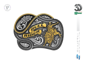 Fivela Country Infantil Touro Bull Rider 12487FE ND