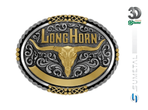 14265FE ND Fivela Country Masculina Longhorn