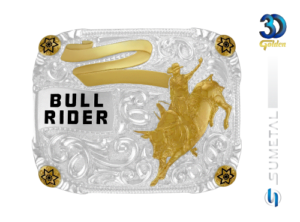 Fivela Country Masculina Touro Bull Rider Grande Sumetal 12345F PD