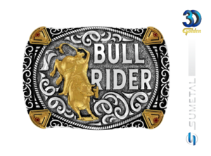 Fivela Country Masculina Touro Bull rider 12346FE PD