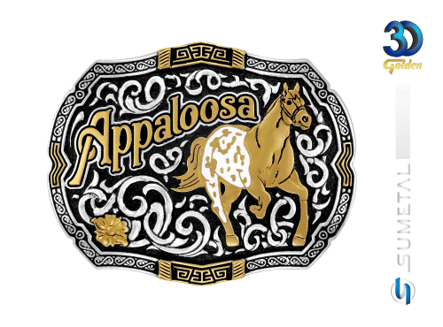 Fivela Country Cavalo Appaloosa 14419FJ PD