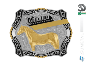 Fivela Country Cavalo Crioulo 14420F ND