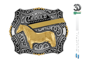 Fivela Country Cavalo Crioulo 14420FE ND