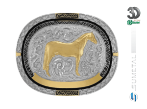 14457F ND Fivela Country Cavalo Crioulo