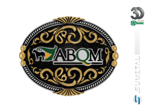 Fivela Country Masculina Abqm Associação Brasileira de Criadores de Cavalo Quarto de Milha 15559FJ ND