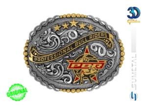 12736FE PD Fivela Country Masculina PBR Professional Bull Riders