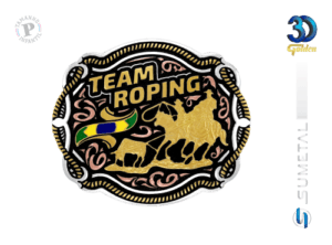 15317FJ PDC Fivela Country Team Roping Infantil Masculina