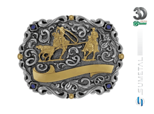 Fivela Country Team Roping Masculina 12761FE ND