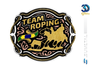 15311FJ PDC Fivela Country Team Roping Adulta Masculina