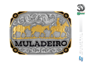 Fivela Country Masculina Muladeiro 13212F ND