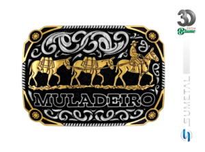 13212FJ ND Fivela Country Masculina Muladeiro