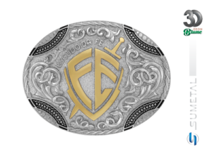 Fivela Country Masculina Escudo da Fé 13511F ND