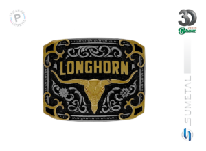 Fivela Country Infantil Longhorn Baby 16450FJ ND - Frente