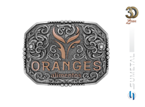 Fivela Country Personalizada Marca Orange Alimentos 15578FE NIC