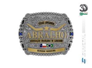15254F PVD Fivela Country Personalizada ABRALHO Associação Brasileira de Longhorn
