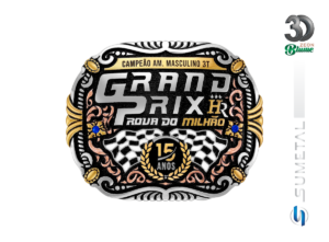 Fivela Country Personalizada Grand Prix HR Prova do Milhão 15509FJ NDC