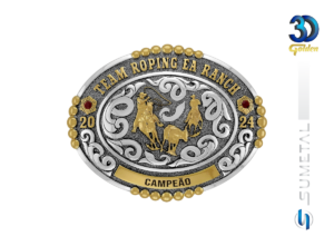 15905FE PD Fivela Country Personalizada Team Roping EA Ranch 2024
